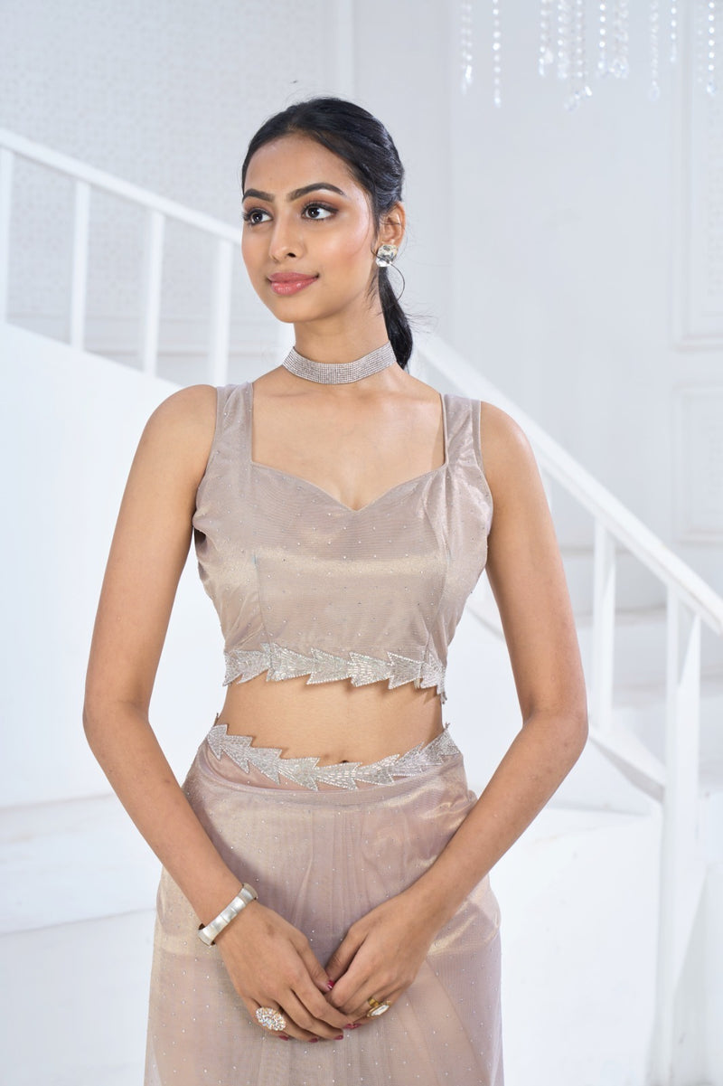 Beautiful Designer Mehek Twirll Soft Organza Swroski In All Over Saree