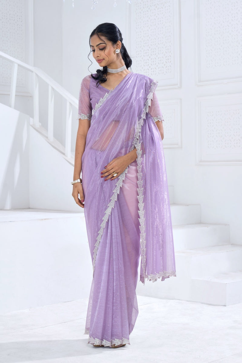 Beautiful Designer Mehek Twirll Soft Organza Swroski In All Over Saree