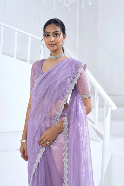 Beautiful Designer Mehek Twirll Soft Organza Swroski In All Over Saree