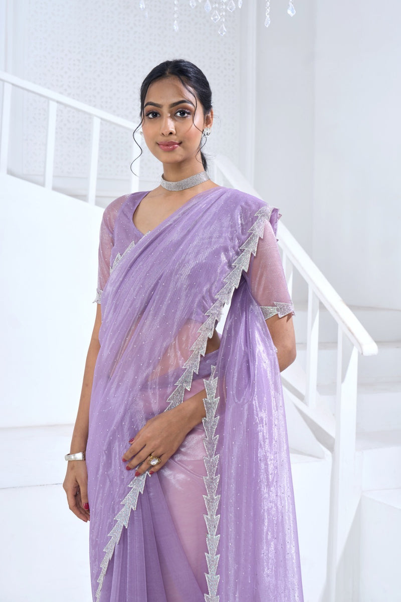 Beautiful Designer Mehek Twirll Soft Organza Swroski In All Over Saree