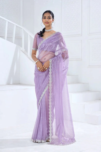 Beautiful Designer Mehek Twirll Soft Organza Swroski In All Over Saree