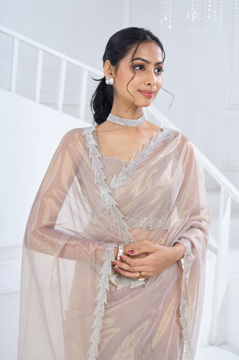 Beautiful Designer Mehek Twirll Soft Organza Swroski In All Over Saree