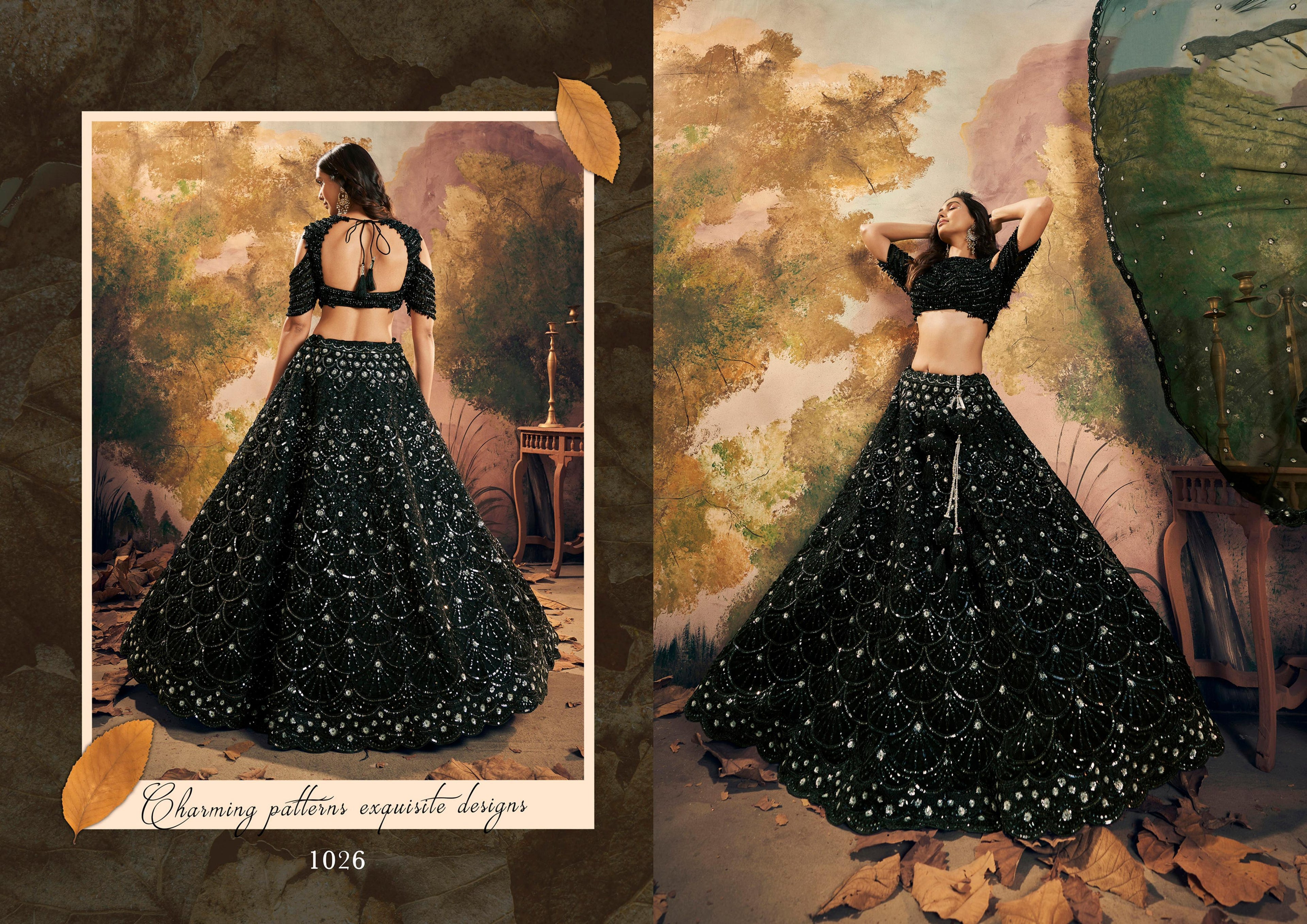 Wedding Designer Bridal Velvet Lehenga Choli