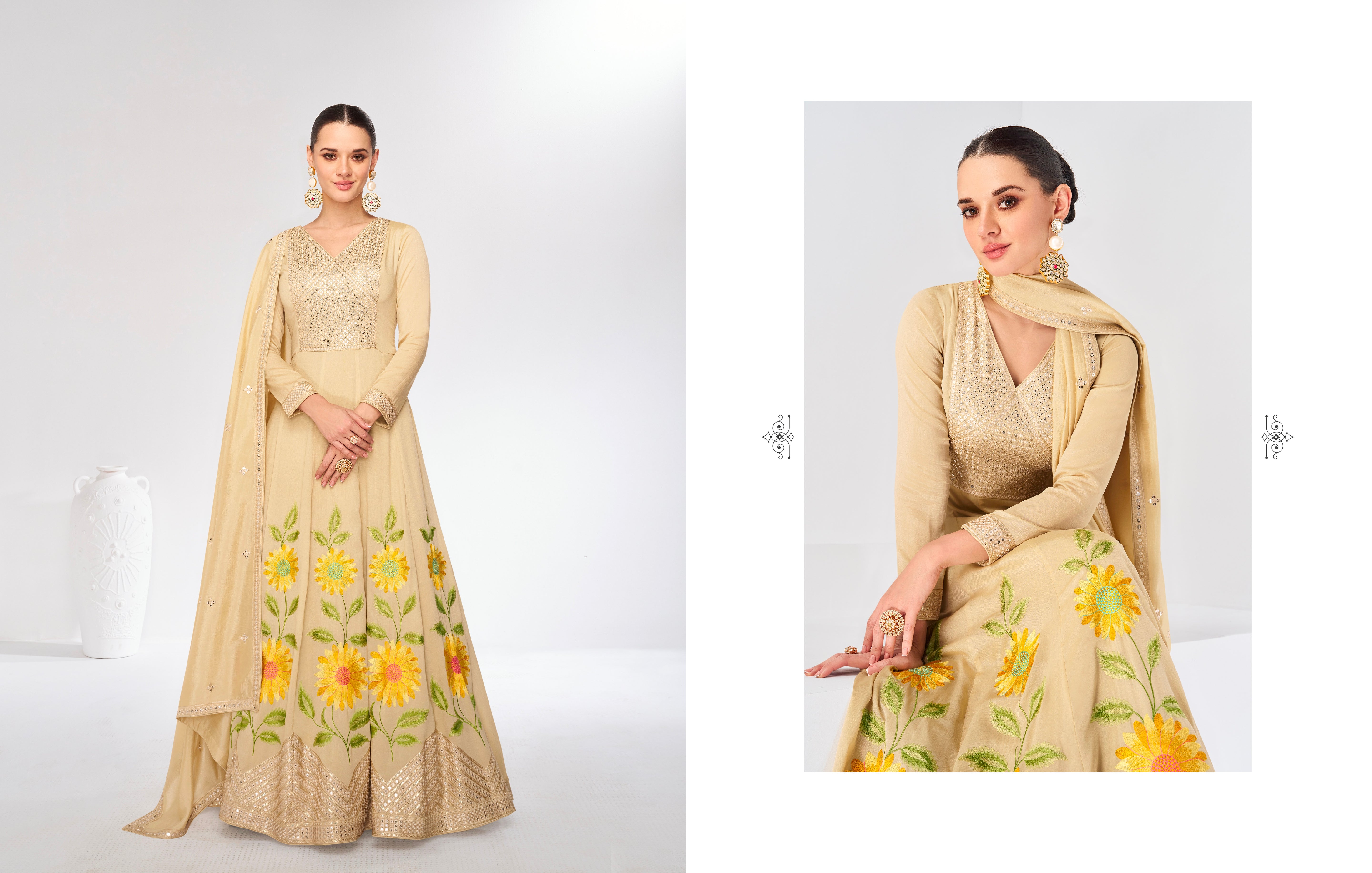 Designer Occasion Wear Latest Premium Silk Salwar Suit