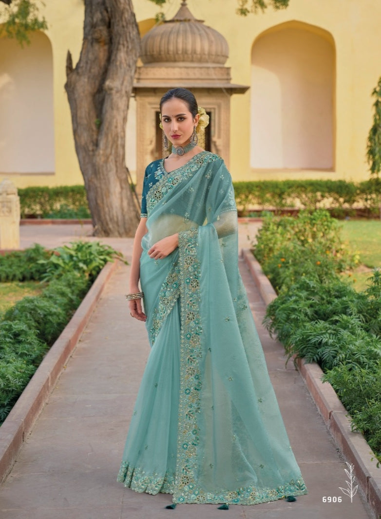 Beautiful Designer Wedding Anaara 6901 To 6910 Bridal Sarees