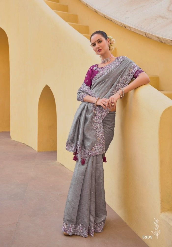 Beautiful Designer Wedding Anaara 6901 To 6910 Bridal Sarees