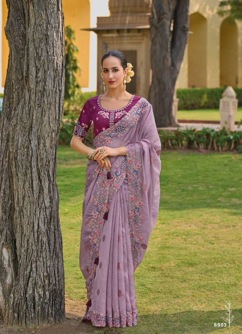 Beautiful Designer Wedding Anaara 6901 To 6910 Bridal Sarees