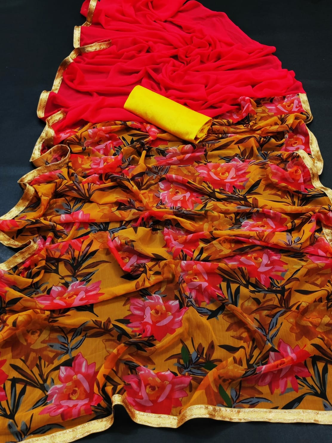 Beautiful Designer Soft Georgette Digital Print Saree