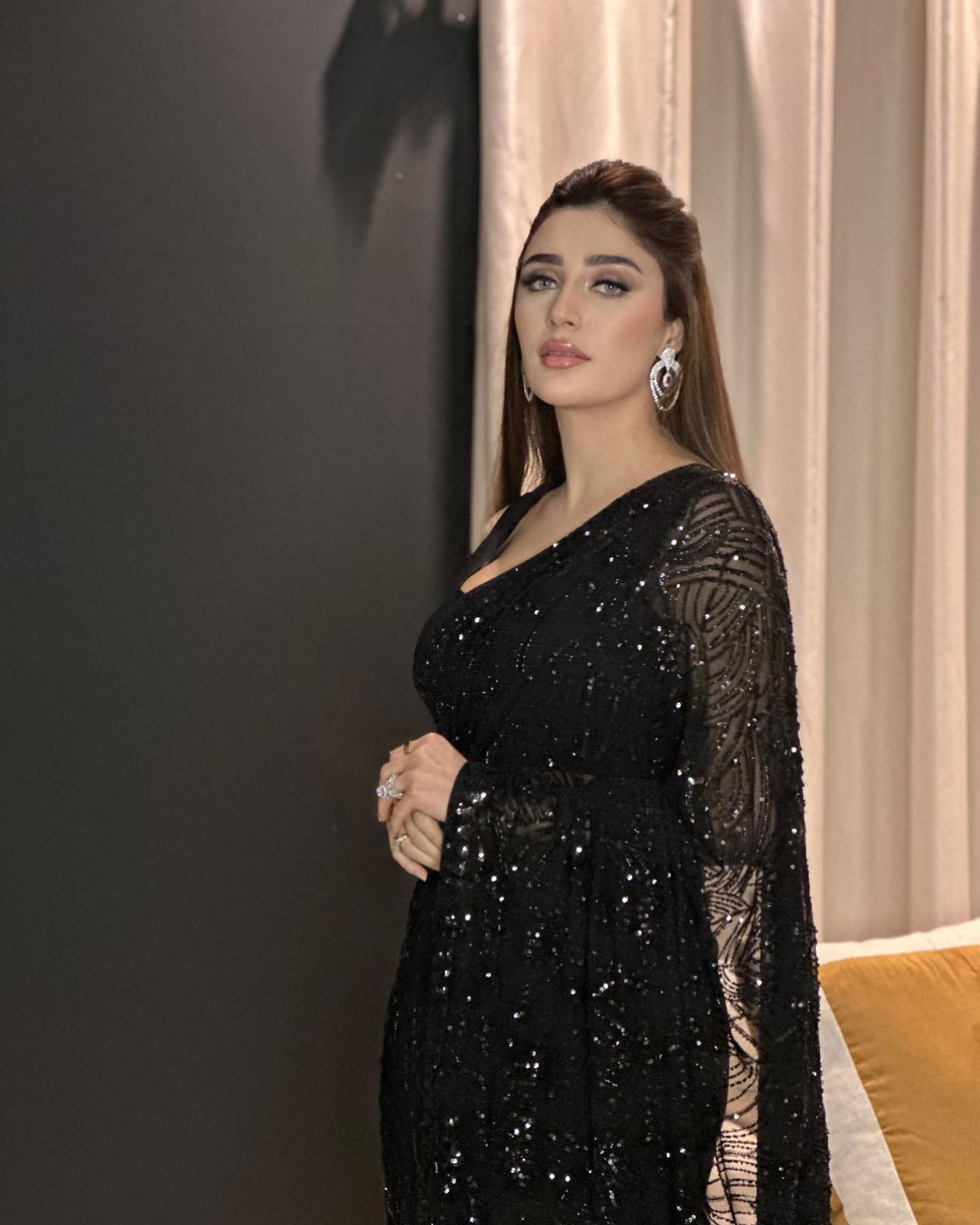 Beautiful Designer Party Wear Georgette  Sequence Saree