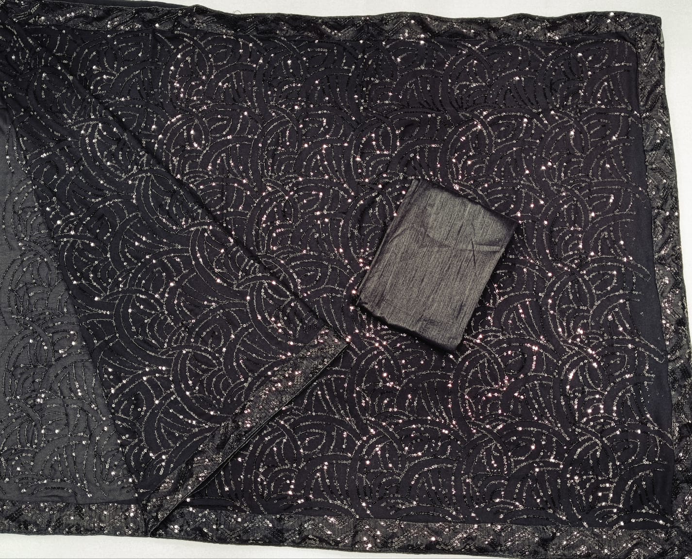 Beautiful Designer Party Wear Georgette  Sequence Saree