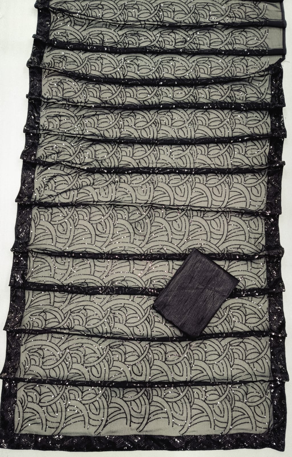 Beautiful Designer Party Wear Georgette  Sequence Saree