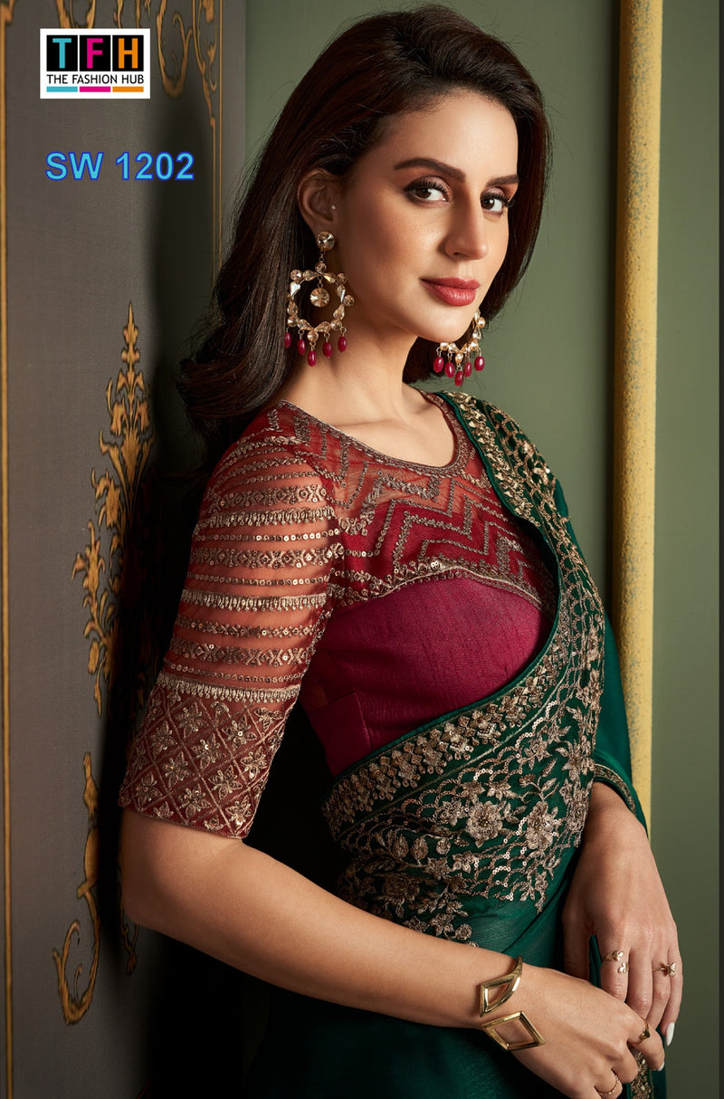 Beautiful Designer Party Wear Sandalwood Design 1202