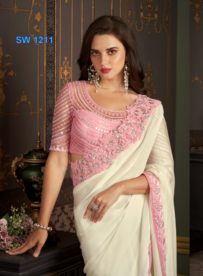 Beautiful Designer Party Wear Sandalwood Design 1211