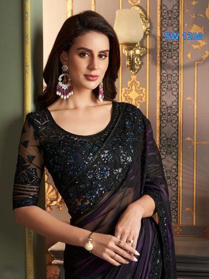 Beautiful Designer Party Wear Sandalwood Design 1208