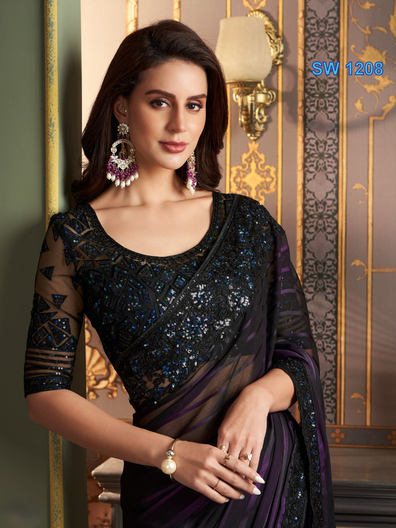 Beautiful Designer Party Wear Sandalwood Design 1208