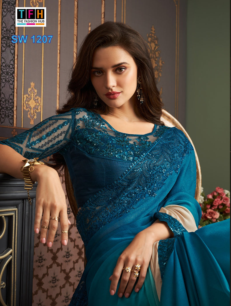 Beautiful Designer Party Wear Sandalwood Design 1207