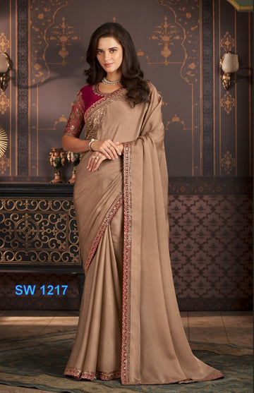 Beautiful Designer Party Wear Sandalwood Design 1217