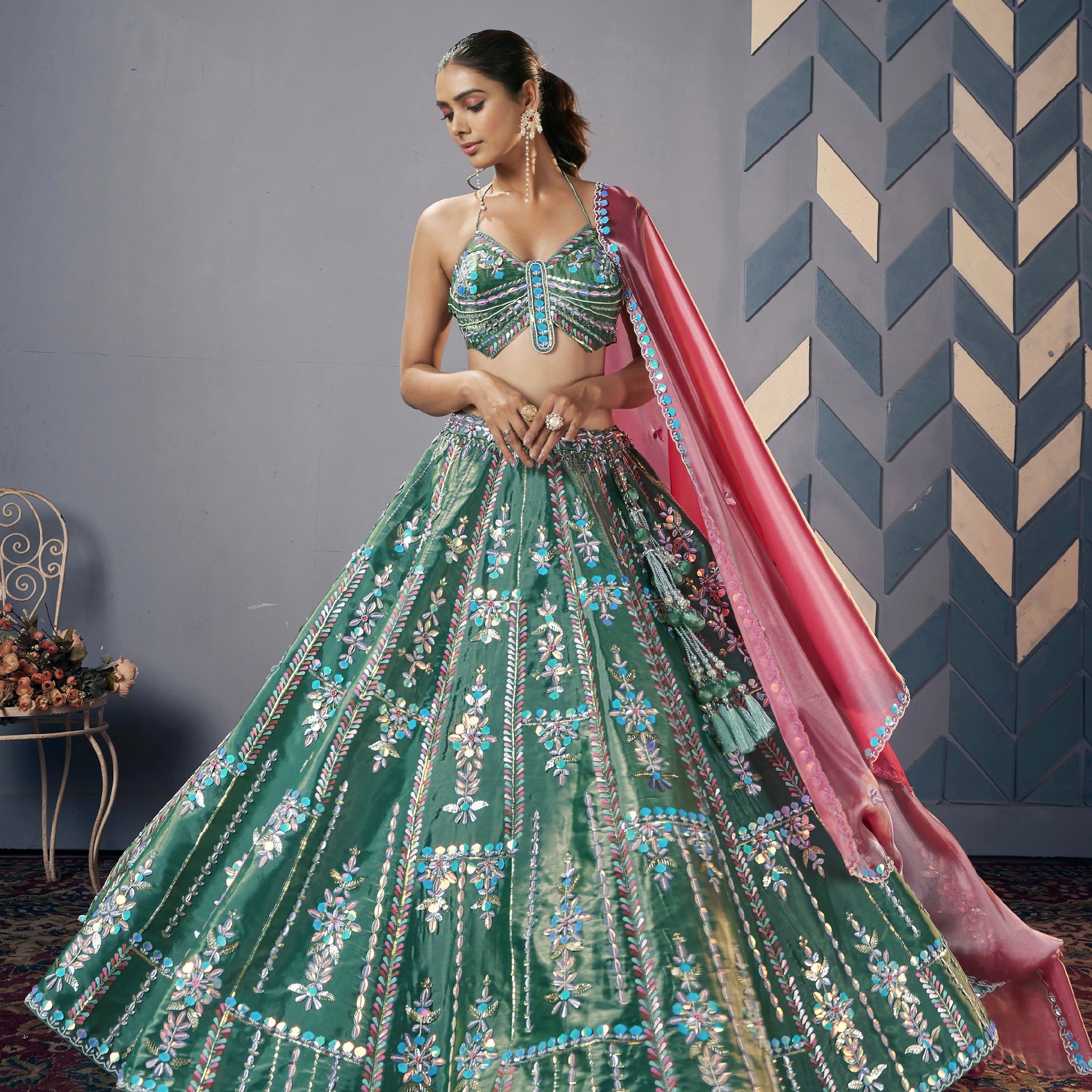 Designer Wedding Wear Latest handwork Lehenga Choli