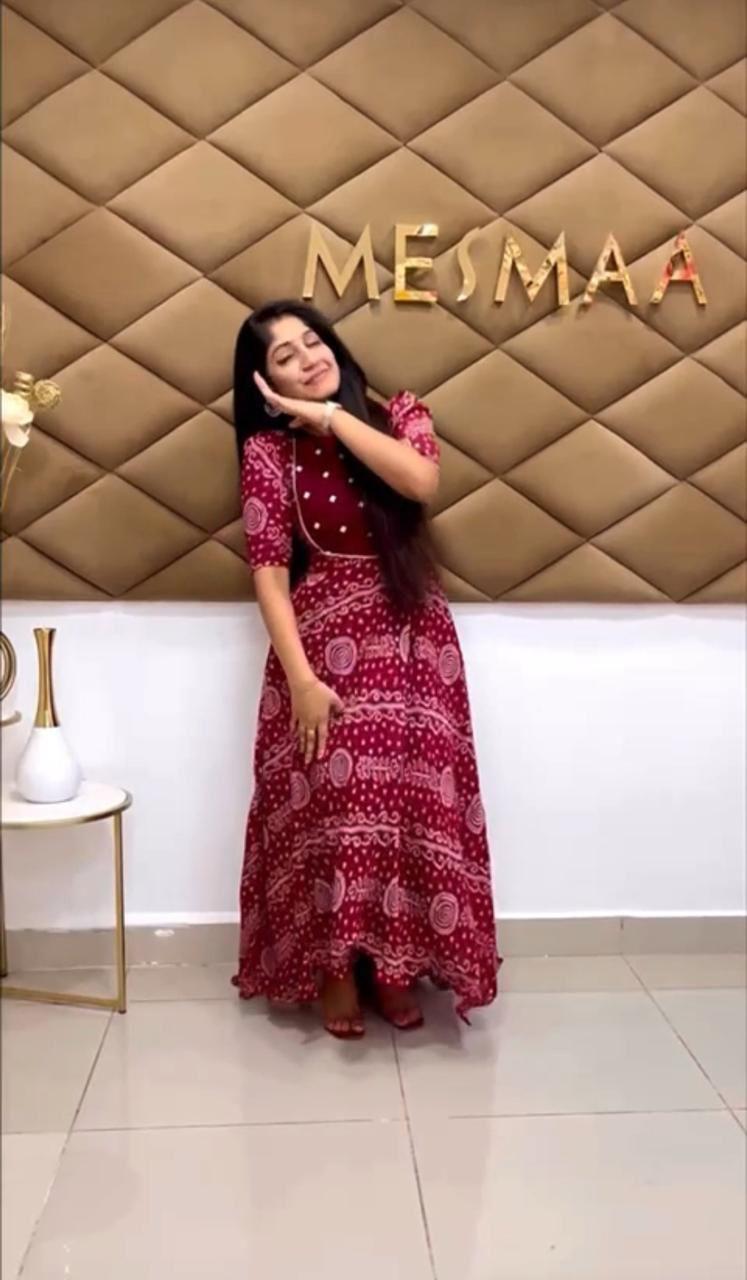 Beautiful Designer Party Wear Cotton Print Salwar Suit