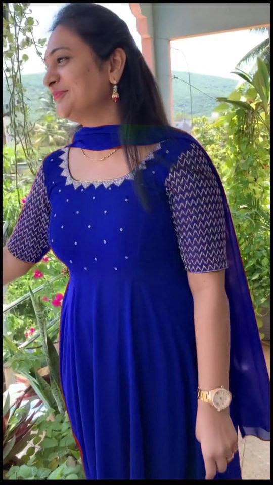 Beautiful Designer Party Wear Georgette Gwon with Dupatta