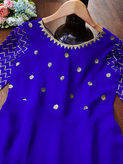 Beautiful Designer Party Wear Georgette Gwon with Dupatta