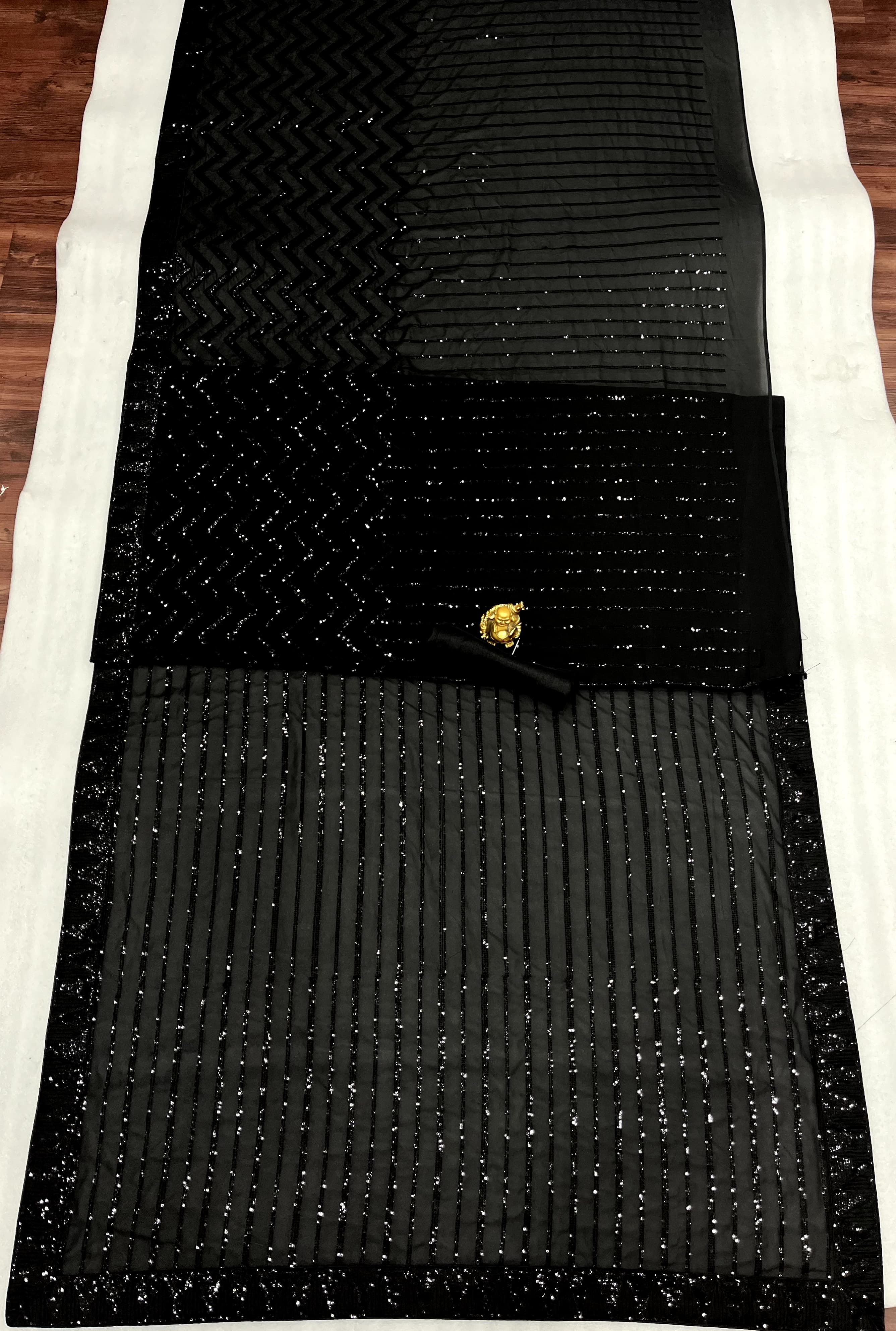 Beautiful Designer Party Wear Georgette  Sequence Saree