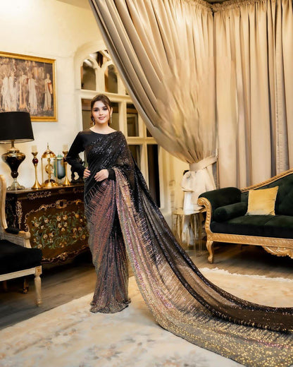 Georgette Sequence Saree