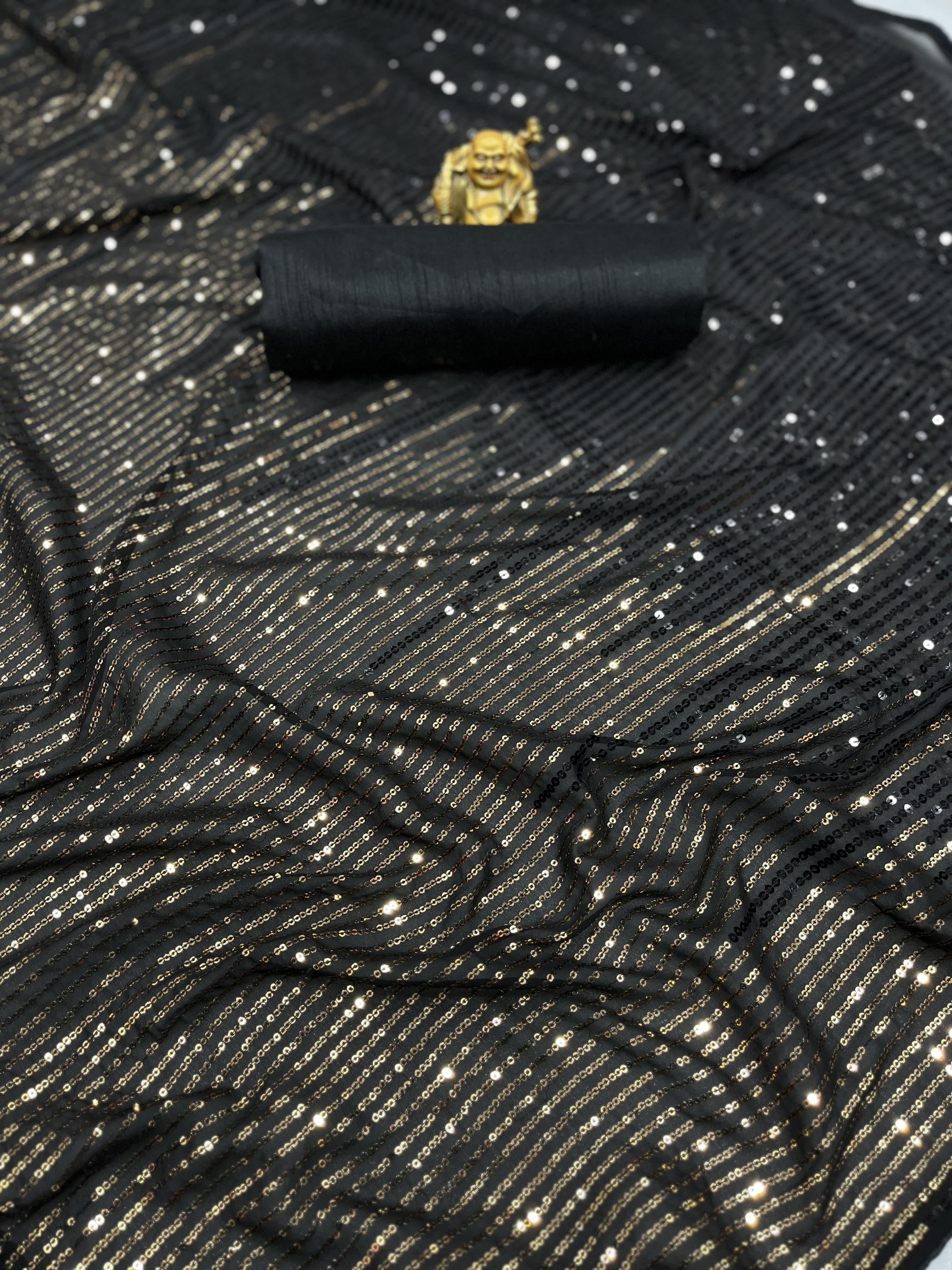 Georgette Sequence Saree