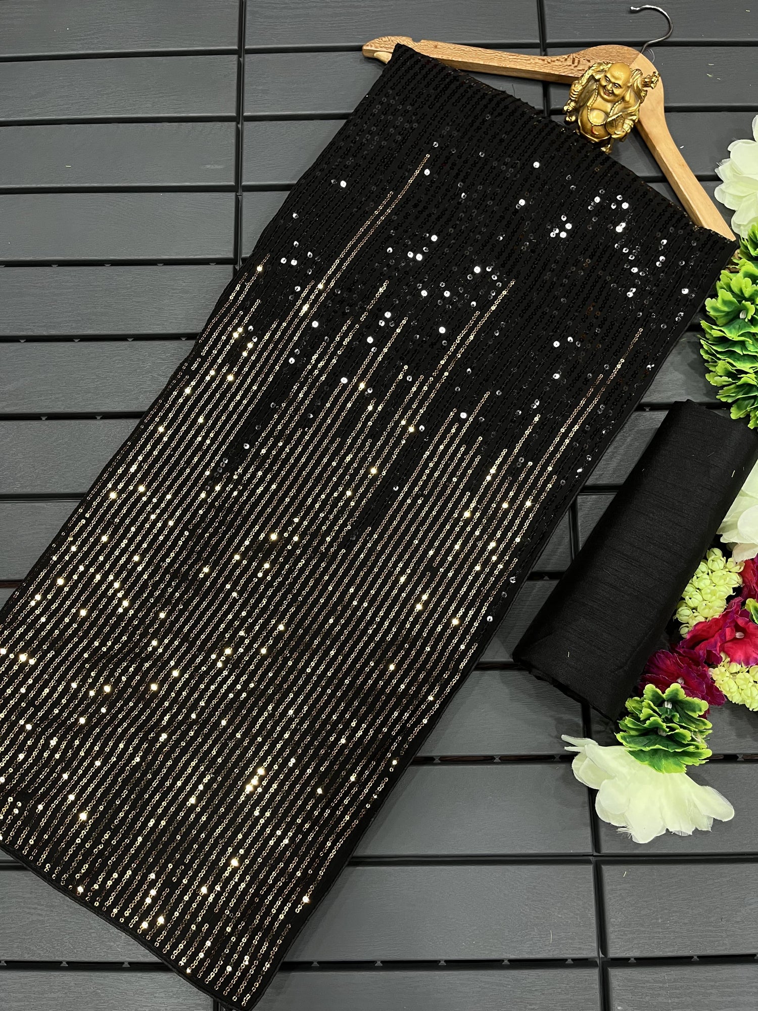 Georgette Sequence Saree