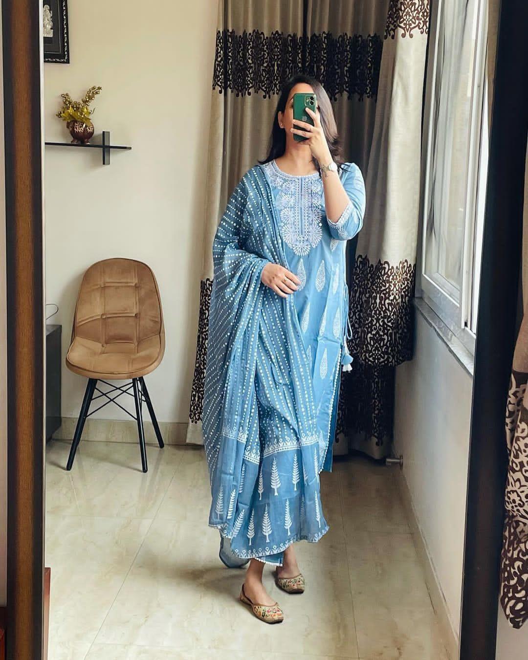 Beautiful Designer Summer Special Pure Cotton Salwar Suit