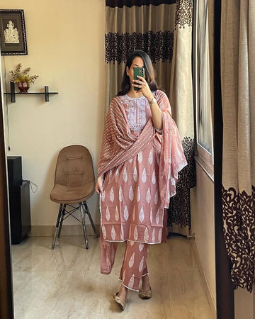 Beautiful Designer Summer Special Pure Cotton Salwar Suit