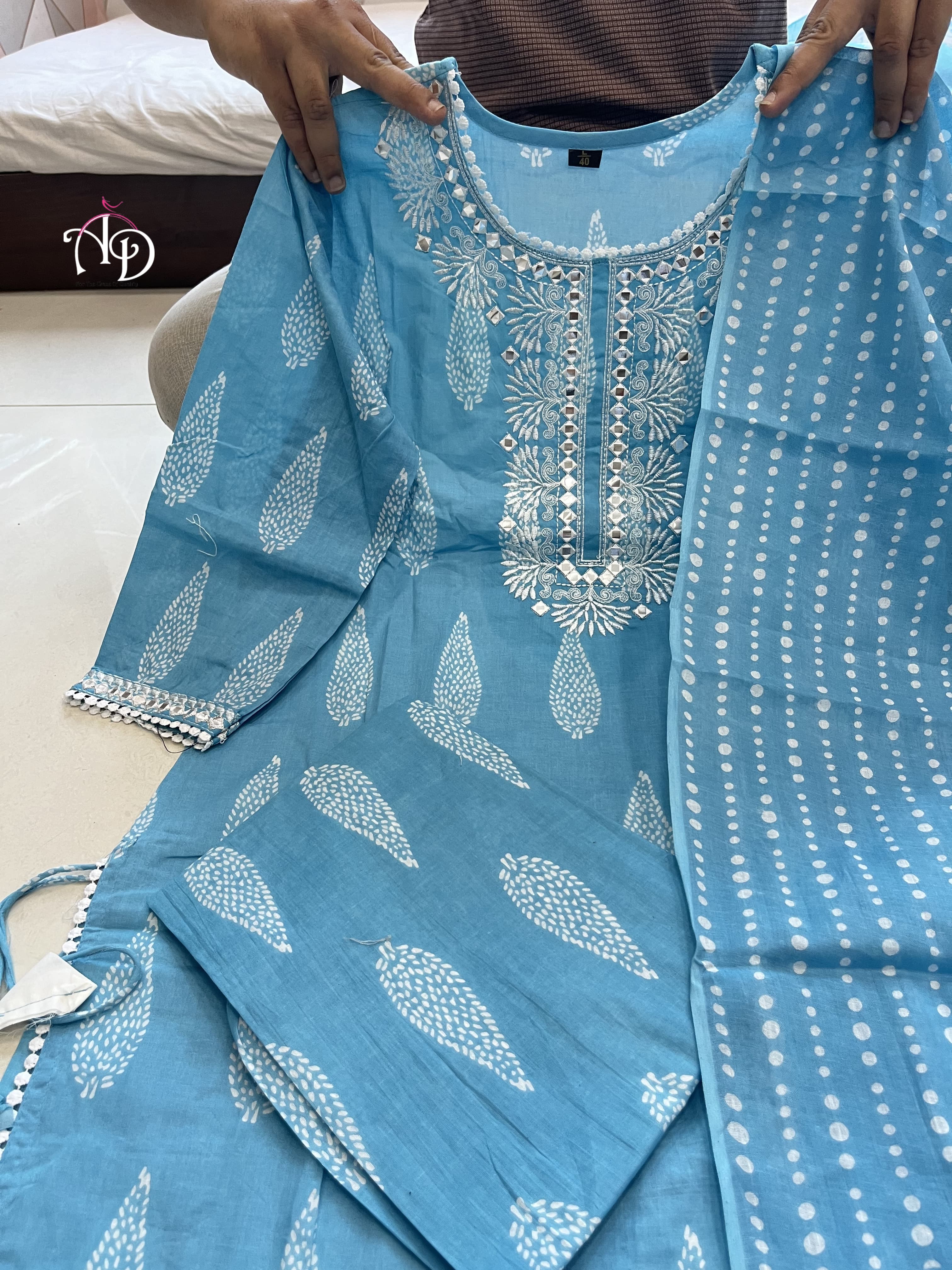 Beautiful Designer Summer Special Pure Cotton Salwar Suit