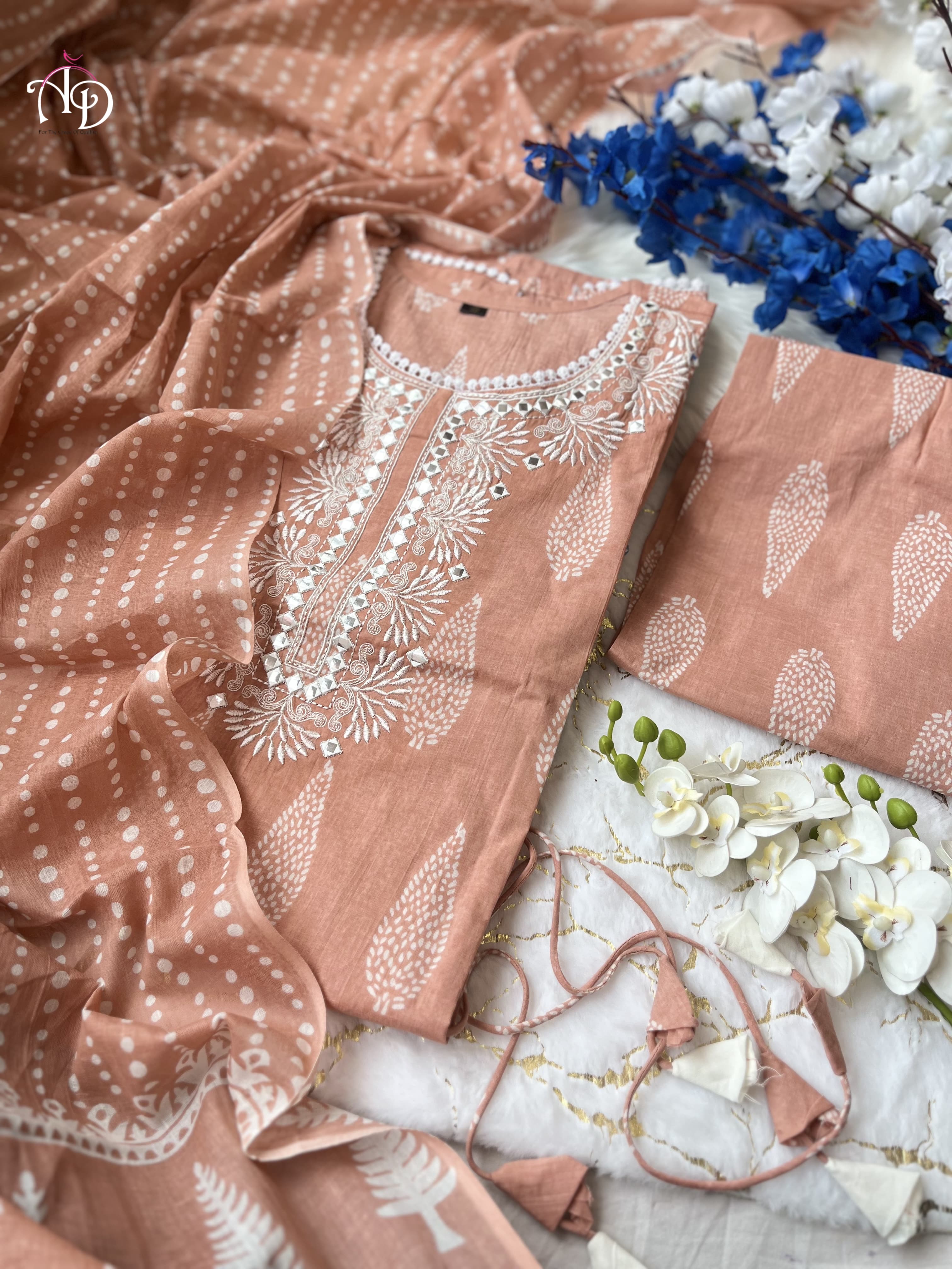 Beautiful Designer Summer Special Pure Cotton Salwar Suit