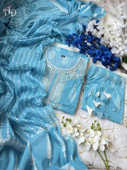 Beautiful Designer Summer Special Pure Cotton Salwar Suit