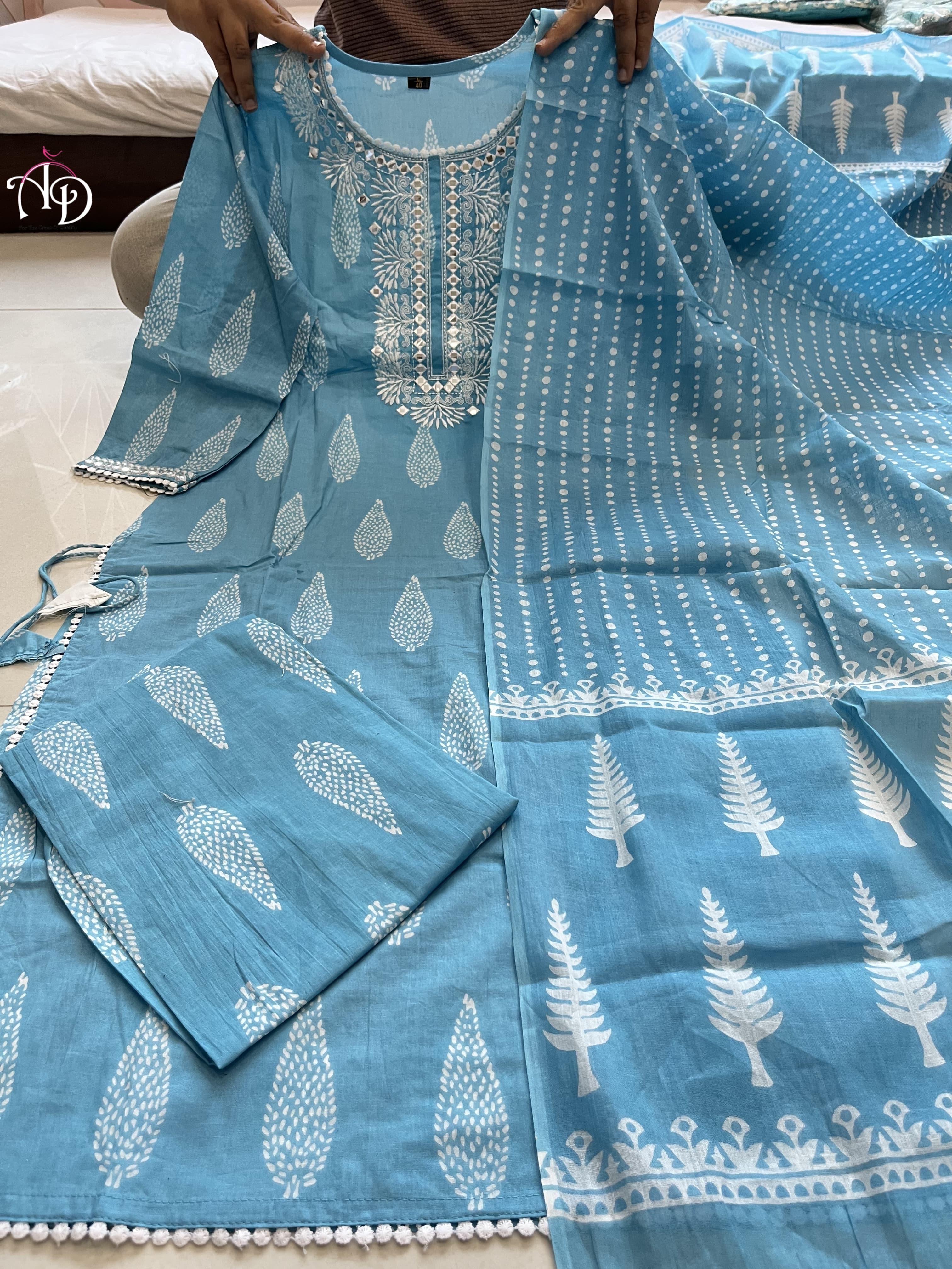 Beautiful Designer Summer Special Pure Cotton Salwar Suit