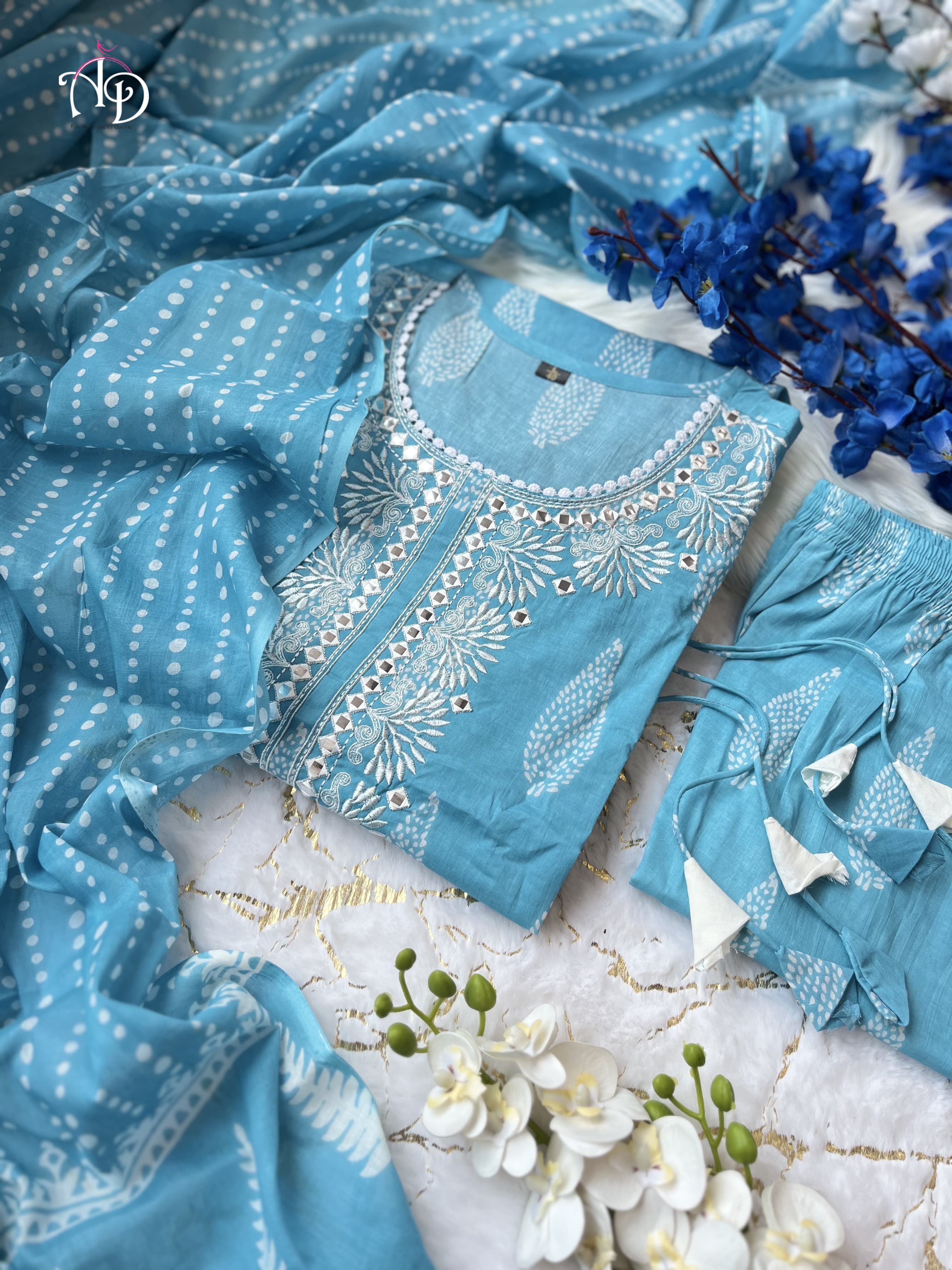 Beautiful Designer Summer Special Pure Cotton Salwar Suit