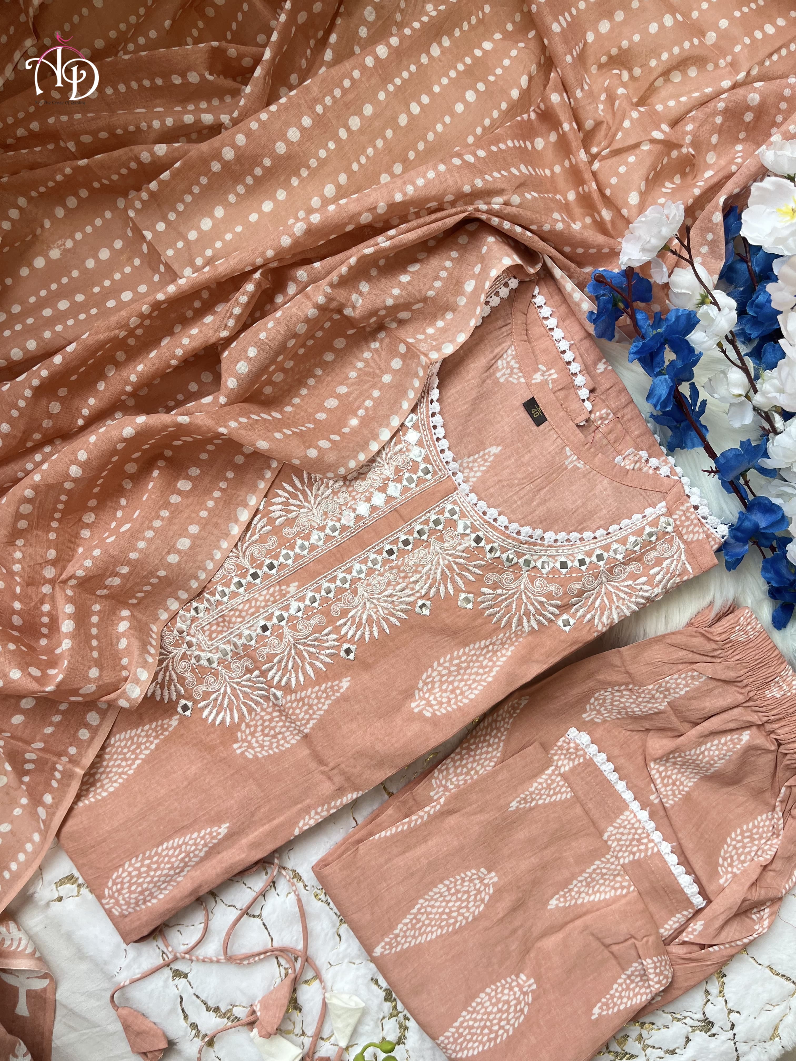 Beautiful Designer Summer Special Pure Cotton Salwar Suit