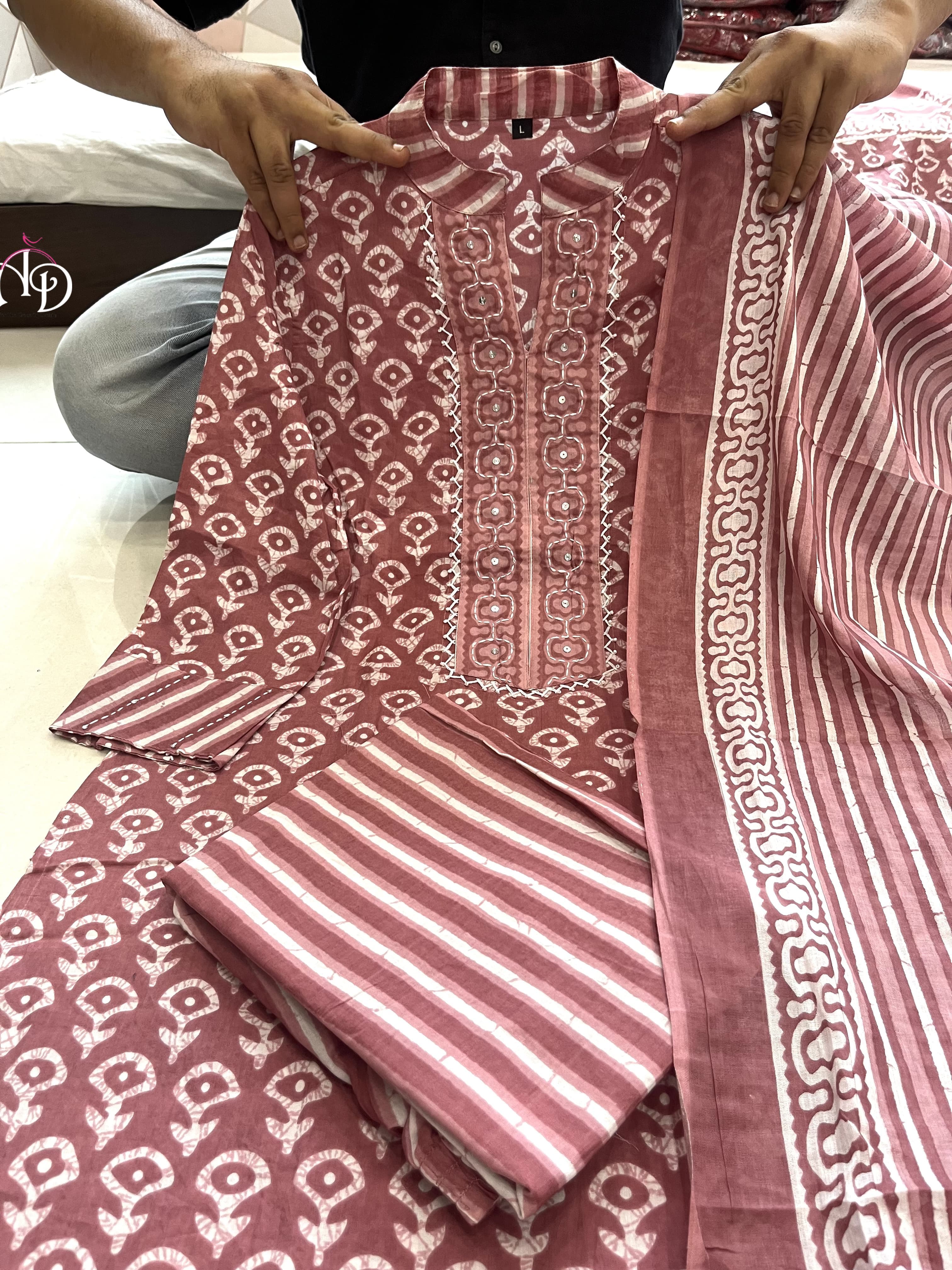 Beautiful Designer Summer Special Pure Cotton Salwar Suit