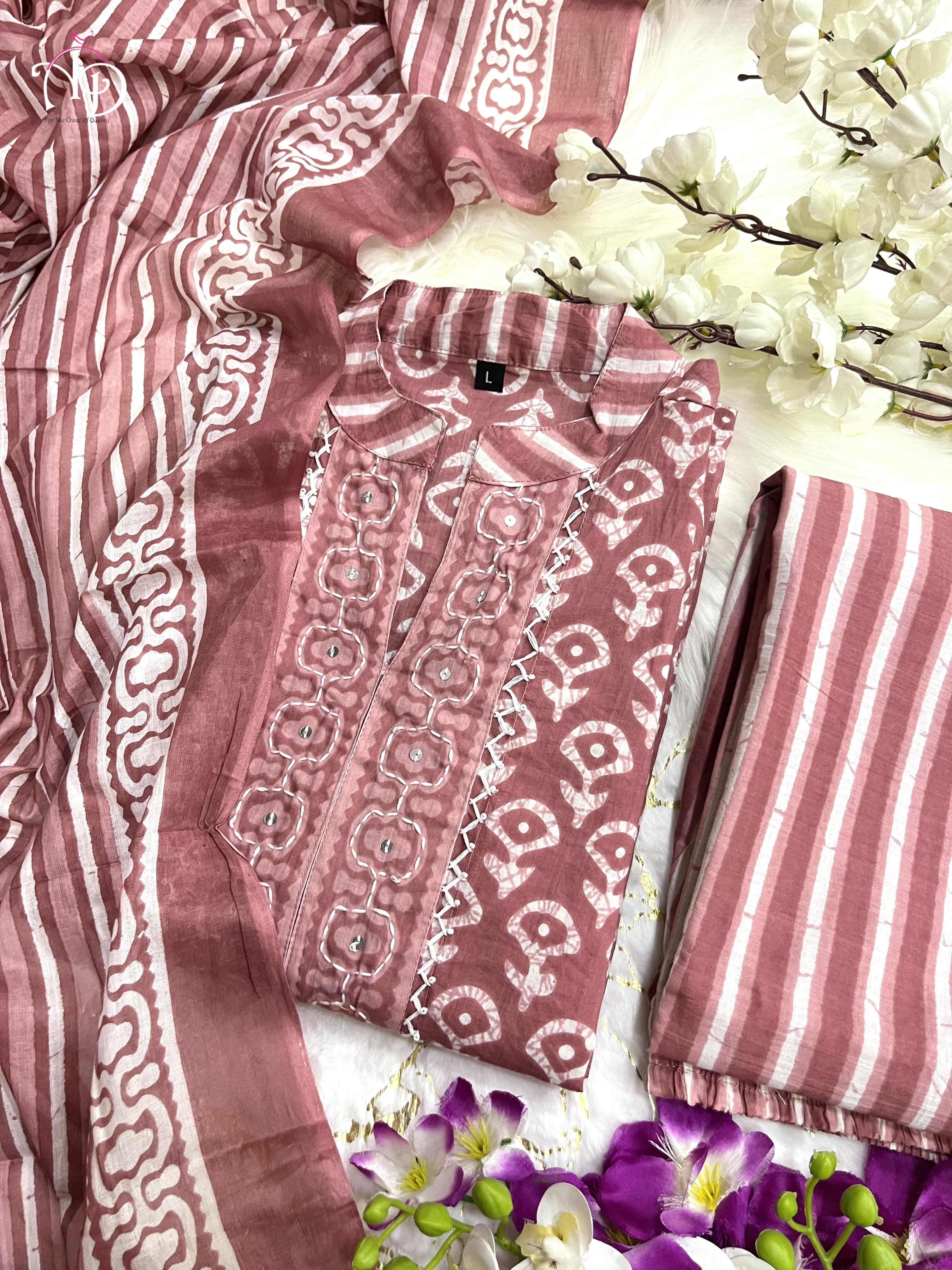 Beautiful Designer Summer Special Pure Cotton Salwar Suit