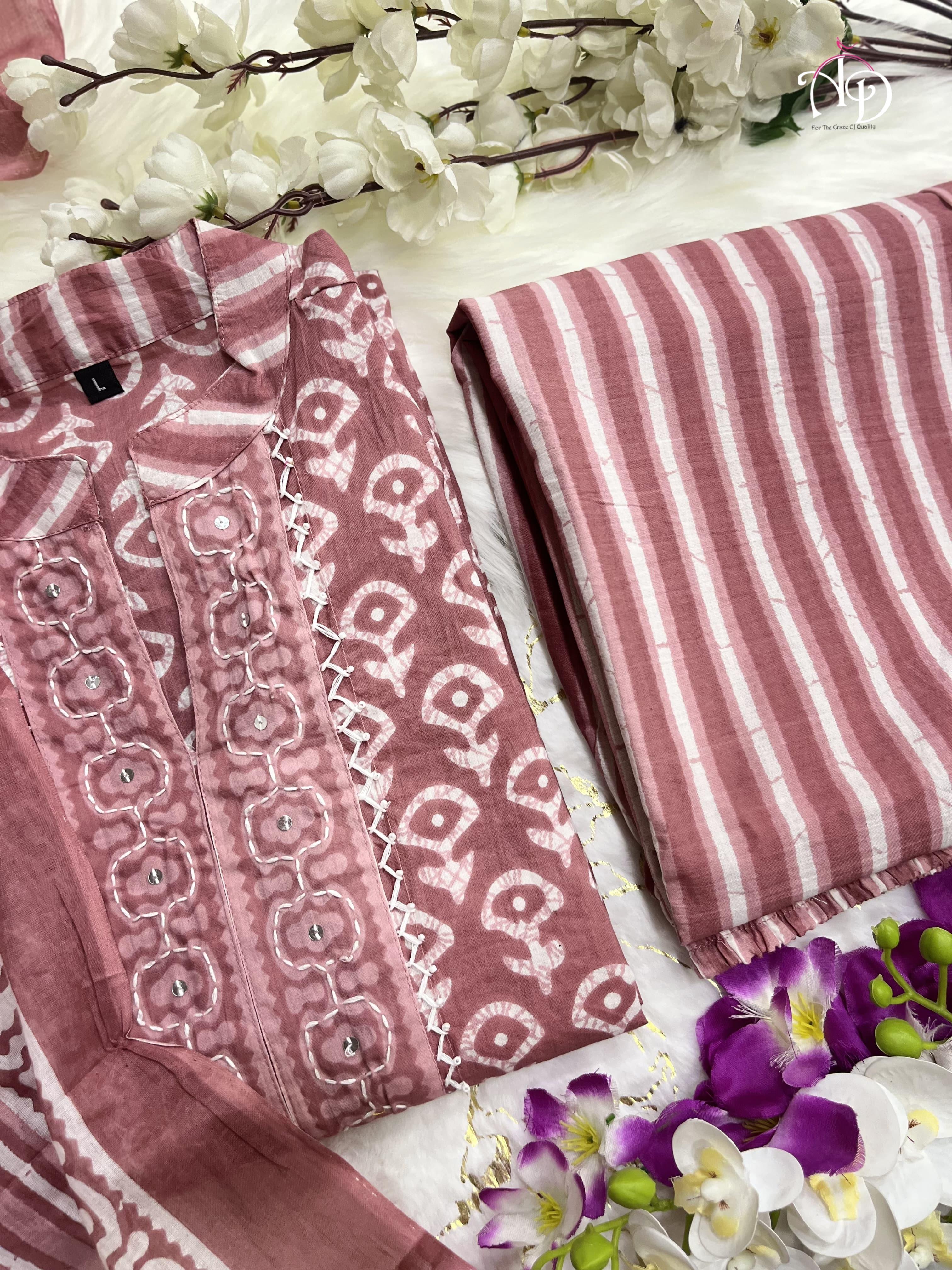 Beautiful Designer Summer Special Pure Cotton Salwar Suit