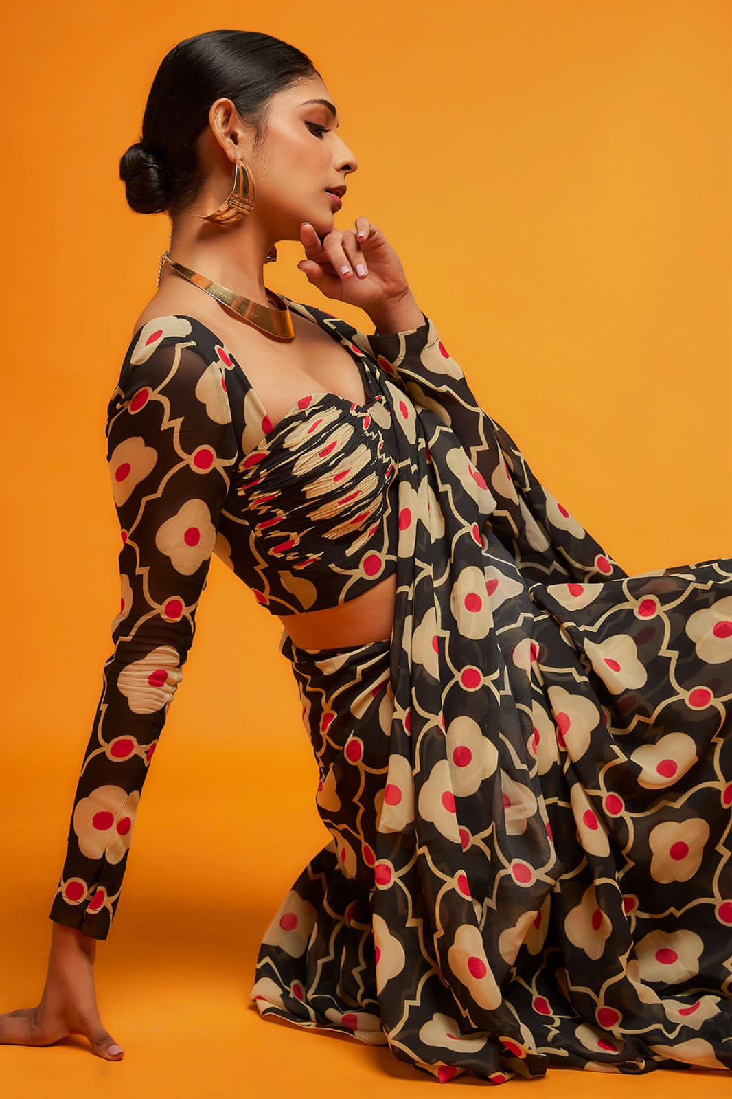 Beautiful Designer Pure Soft Satin Saree