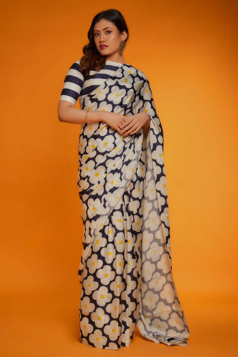 Beautiful Designer Pure Soft Satin Saree