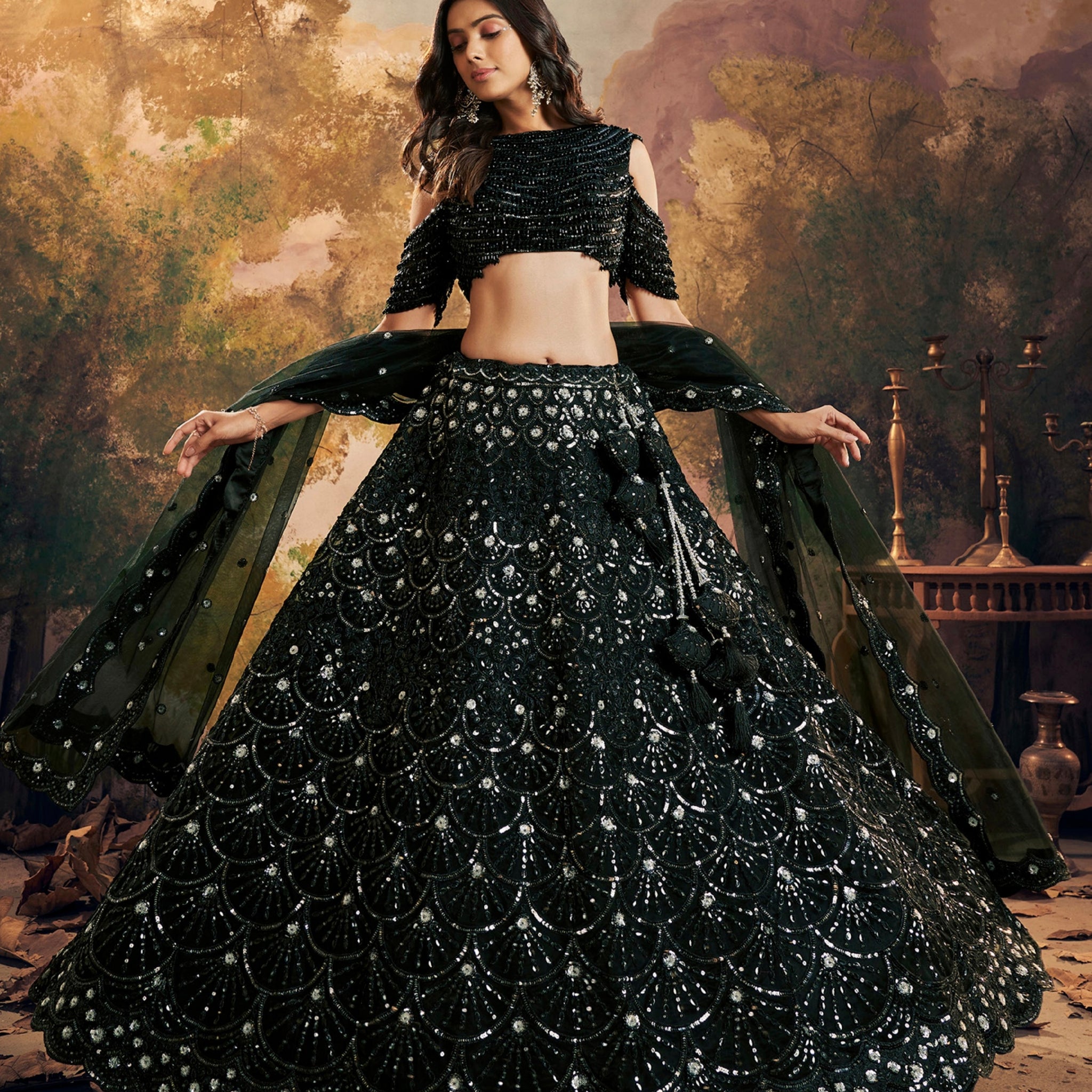 Beautiful Designer Wedding Wear Latest Pure Handwork Lehenga Choli