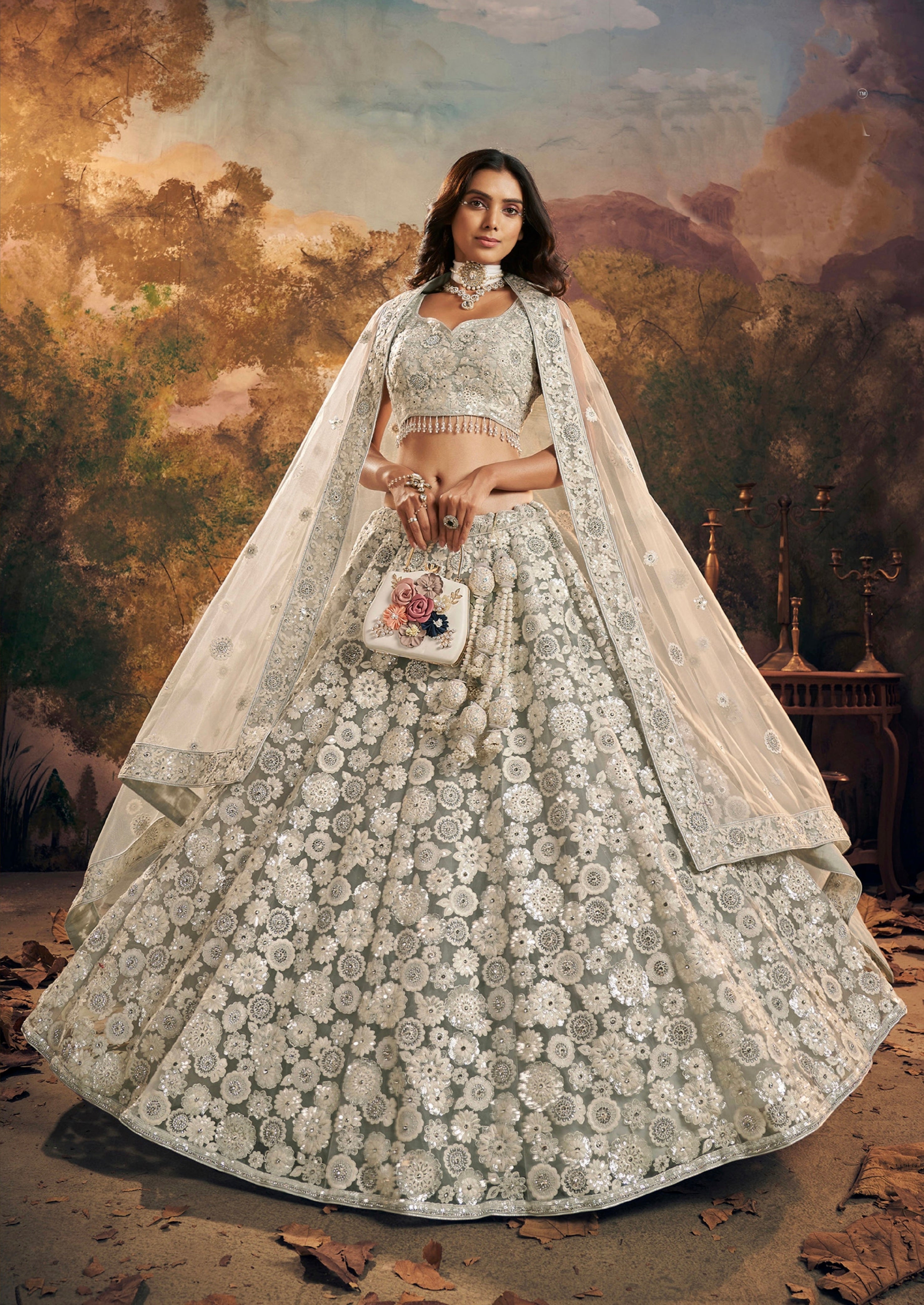 Beautiful Designer Wedding Wear Latest Pure Handwork Lehenga Choli
