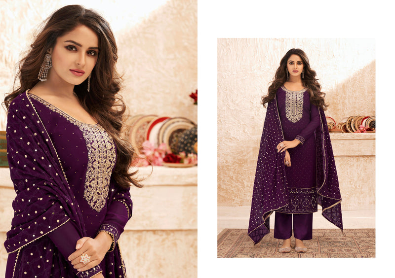 Designer Festive Wear Real Georgette Salwar Suit