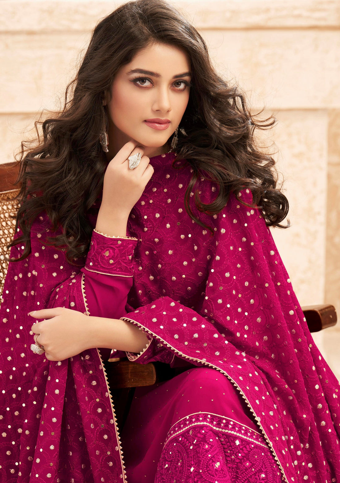 Designer Festive Wear Real Georgette Salwar Suit