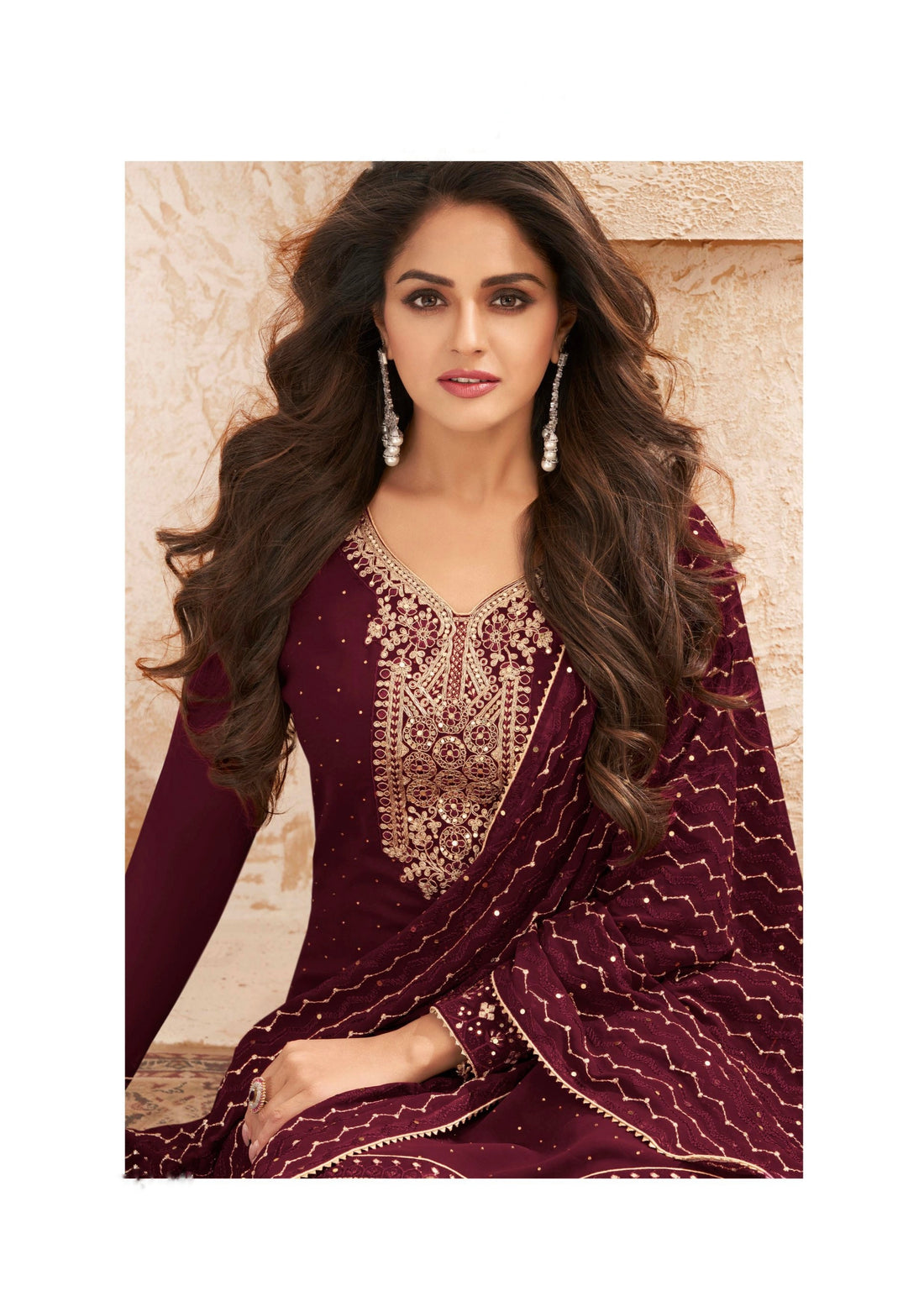 Designer Festive Wear Real Georgette Salwar Suit