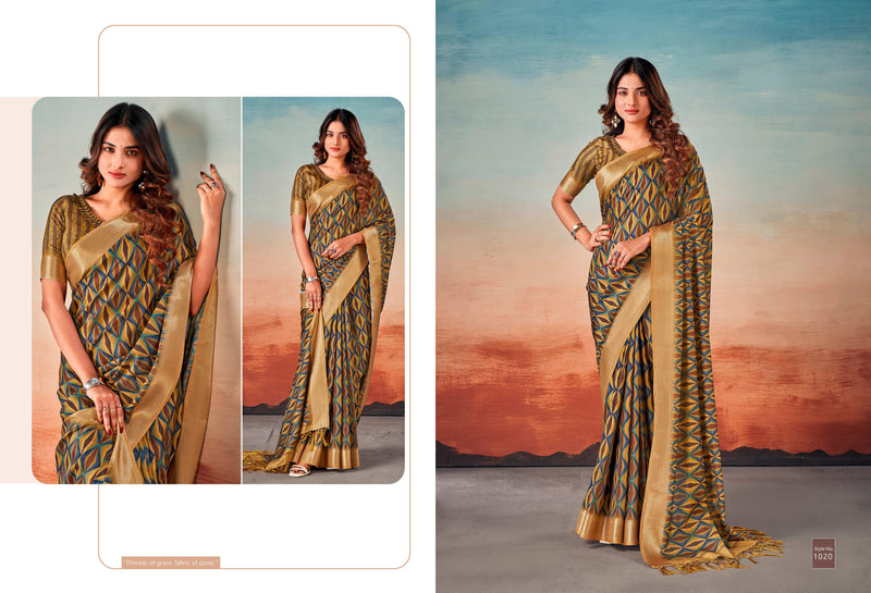 Beautiful Designer Summer Special Dola Silk Digital Print Saree