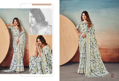 Beautiful Designer Summer Special Dola Silk Digital Print Saree