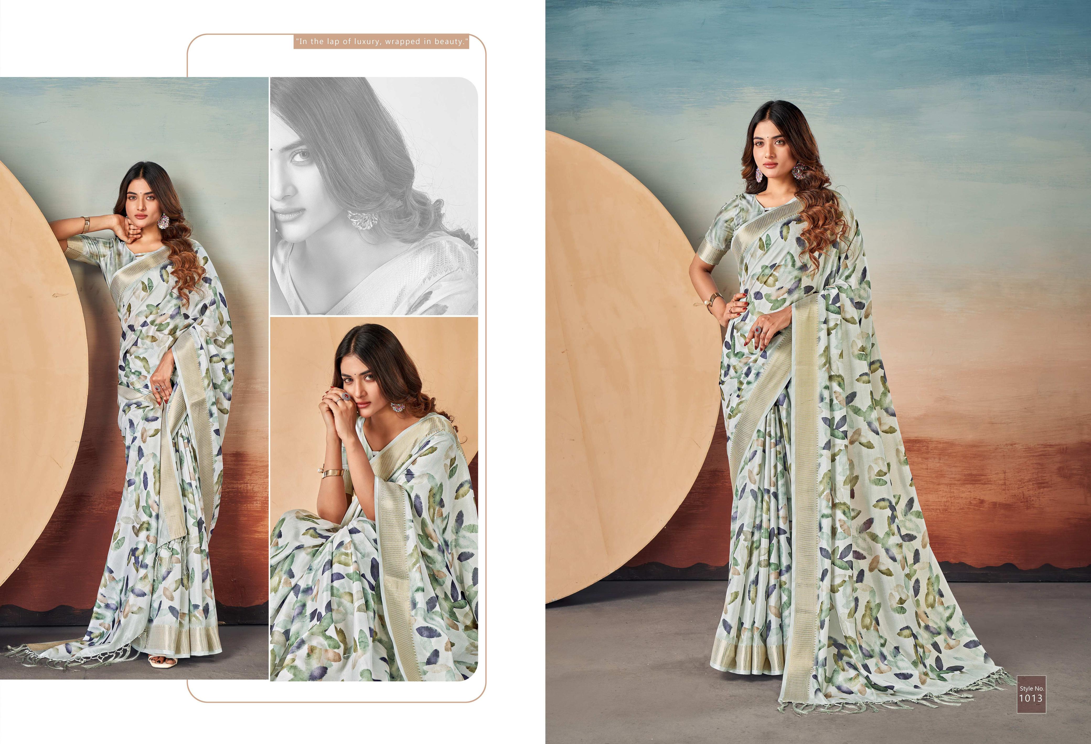 Beautiful Designer Summer Special Dola Silk Digital Print Saree